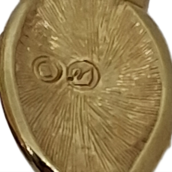 Vintage Swarovski Signed Black Enamel & Pave Crystal Drop Earrings - Picture 7 of 7